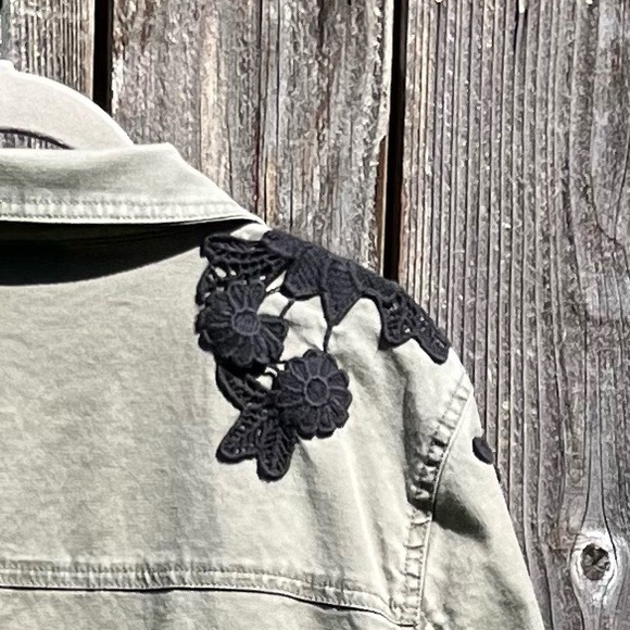 Lane Bryant military green utility army jacket  size 14/16 - Picture 12 of 17